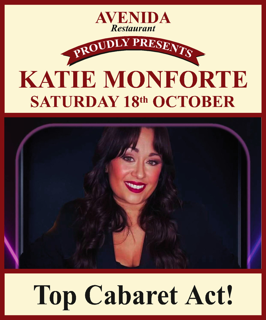KATIE MONFORTE PROFESSIONAL SINGER TOP CABARET AVENIDA RESTAURANT