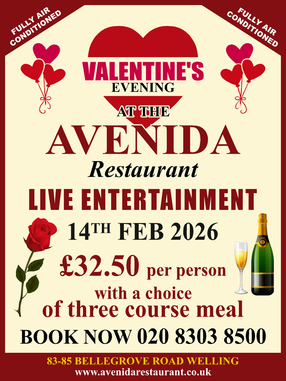 Celebrate Valentines Day at the AVENIDA WELLING